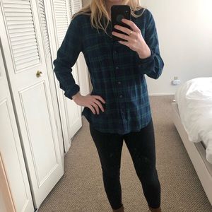 NWT J.Crew plaid long sleeve shirt - M